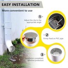 2pcs Pvc Termination Cap For 4 Inch Vent Pipe  304 Stainless Steel Mesh 4in