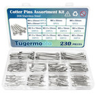 230pcs Cotter Pins Assortment Kit 304 Stainless Steel Split Pin 12 Sizes    
