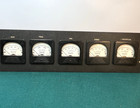 Set Of 5 Vintage Triplet Dc Gauges With Mounting Plate  Steampunk Machine Gauges
