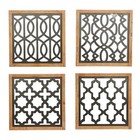 Metal Geometric Home Wall Decor Cut-out Wall Sculpture  Set Of 4 Wall Art 17    