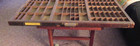Vtg Hamilton Wooden Printers Tray Drawer Letterpress Shadow Box 32 X 16