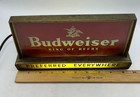 Vintage Budweiser King Of Beers Lighted Countertop Sign Works Original 10 