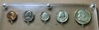 Us Mint 1957 Silver Proof Set In Seitz Transparent Plastic 3 Set Coin Case