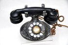 Antique Vintage Western Electric 202 D1 Desk Telephone Rotary Dial   E1 Handset