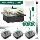 3pcs Seed Starter Kit-reusable Seedling Trays With Grow Lights For Indoor Plants