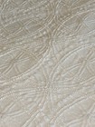 Vintage White Chenille Bedspread Queen king Size Fringe Edge Wedding Ring Patter
