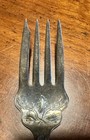 1847 Rogers Bros Charter Oak Silverplate Medium Solid Cold Meat Serving Fork