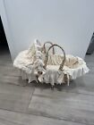Wendy Ann Moses Basket  Baby Bassinet With Adjustable Visor  Cotton Lining   Bed