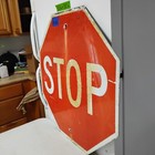 Stop Sign 30  Authentic Retired Street Traffic Road Sign Lot 12-502