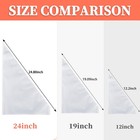 Disposable Piping Bags Set 24 Inch Extra Large Pastry Bags 50 Pack Pcs