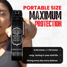 Police Magnum Pepper Spray 5 Ounce Flip Top Belt Clip Fogger Defense Security