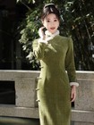 2025 Winter New Style     Vintage Chinese-style Long Qipao Dress For Women