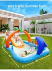 Evajoy Ej-hf022 Inflatable Play Center Kiddie Pool With Slide   Sprinkler