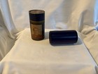 Lot Of 3 Antique Edison Cylinder Records  5  Cases-gold Moulded   Blue Amberol