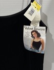 Vtg Y2k Warner   s Velvet Beware Black Velvet Camisole Large Nwt 90   s Cami Top