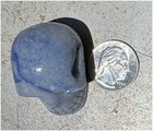 Dumortierite Crystal Skull - Throat Chakra  Communication - W  Synergy 6  Yrs