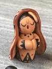 Vintage Storyteller Jemez Pueblo Clay Pottery Nativity Set Signed Elsie  95