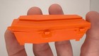 Vintage Mr  Bones Skeleton Candy Orange Plastic Coffin  Empty  Fleer  1980s