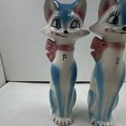 Wales China 1950   s-60   s Salt N Pepper Shaker Set W  Original Cork Stoppers