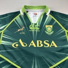 South Africa Rugby Jersey Mens Xl Green Canterbury Springboks Sevens 2013-2014