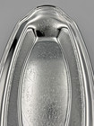 Vintage Irvinware 13x6 5 Curved Chrome Bread Tray W etched Floral damask Pattern