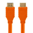 10ft Orange Hdmi Cable 28awg High-speed Male Cord 4k Hdtv Ps5 Xbox Gold Plugs