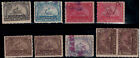 United States Revenue Stamp R162 R170 Mixed Group Of Documentary Battleships