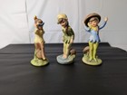 Vintage Josef Originals 700 Series Garden Pixie Elf Figurines Set Of 3 Mushroom
