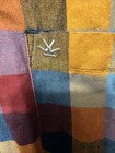 Wrogn Men   s  Multi-colored Plaid Long Sleeve Button Shirt Size Large Slim Fit