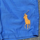 Polo Ralph Lauren Swim Shorts Boys S Blue Mesh Lined Drawstring Pony Logo Trunks