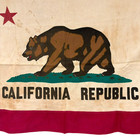 Vintage 1950s Paramount Ajax California Republic Flag Cotton 2 X 3 San Francisco