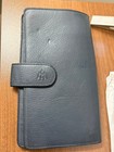 Maserati Leather Long Wallet Navy