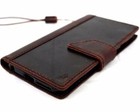 Genuine Leather Hard Case For Motorola Nexus 6 Book Wallet Cover Luxury Premium
