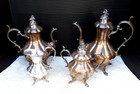 Reed And Barton 1795 Winthrop 4 Pc Tea Set Silver Plate Circa 1950s Vintage
