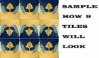 90 Mexican Tiles Talavera Ceramic Handmade Mexico  c081