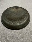 Vintage Handmade Middle Eastern Tinned Engraved Copper Hanging Plate 