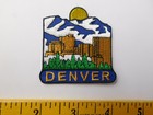 Denver City Scape Patch Vintage Colorado Travel Souvenir  Mountains Buildings