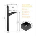 56  Mailbox Post Heavy Duty Decorative Mount With Planter Box   For Outside     