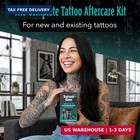 Tattoo Aftercare Kit Antimicrobial Soap Balm Lotion 3pc Color Care