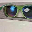 Vintage Uv Sport Sunglasses Neon Green Rubber Framed 1980   s 1990   s New In Box