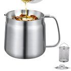 1 5l 2l Oil Filter Pot With Strainer And Frying Basket 304 Stainless Steel Oiler