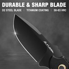 Flissa 7  Fixed Blade Knife Full Tang Hunting Knife Tactical Knife Kydex Sheaths
