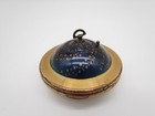 Rare Kigu Flying Saucer Ufo Musical Compact Swiss Made Blue Star Enamel Vtg 50s