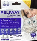 Feliway 4pk Optimum Happy Family Enhanced Calming Cat Diffuser Refill New 2027