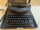     antique 1930 Remington Rand Noiseless Portable Typewriter Orig Case Key Manual