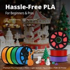 Kingroon Pla Filament 1 75mm  1kg Spool  2 2lbs   Precision   - 0 02mm  Cream   