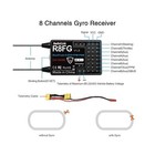 Radiolink R8fg 8-channel Dual Antenna Gyro Telemetry Receiver Rx