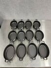 Valor 16 Oz  Pre-seasoned Mini Cast Iron Oval Casserole Dish - 12 pack