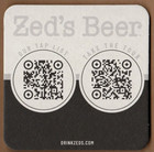 Zed s Beer  bado Brewing Llc   Beer Coaster Marlton Nj