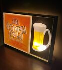 Vintage Olympia Beer Gold Light Bubbler Motion Bar Light 3d Sign  See Video